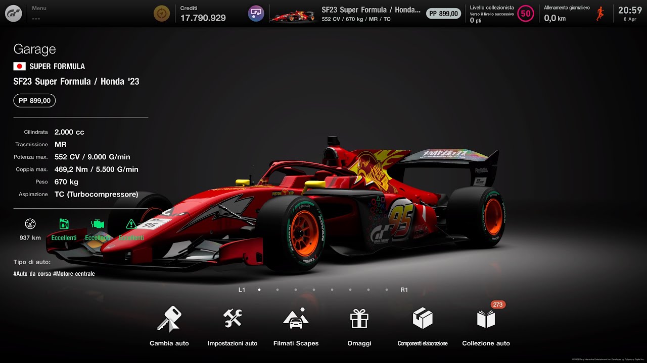 GT7 LE MANS 900PP - SUPER FORMULA SF23 HONDA