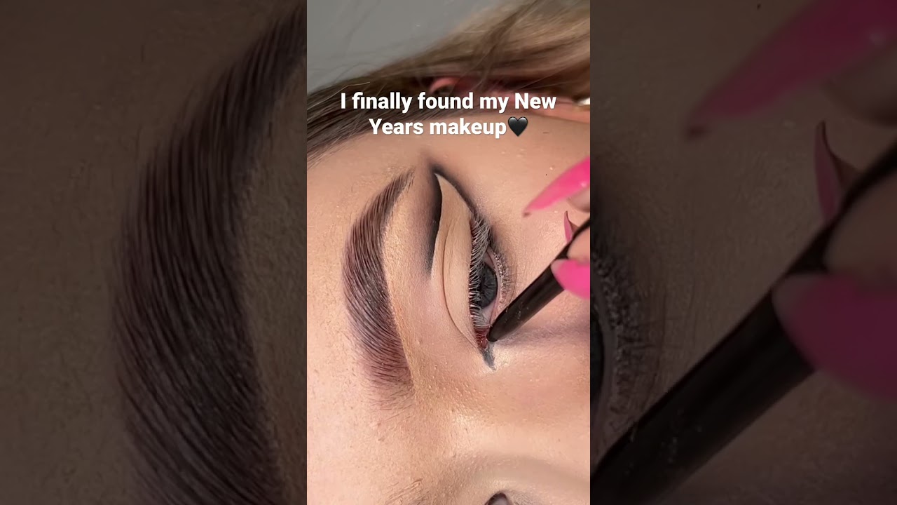 New Years black and silver makeup 🖤🪩  NYE inspo #shorts #newyearsmakeup