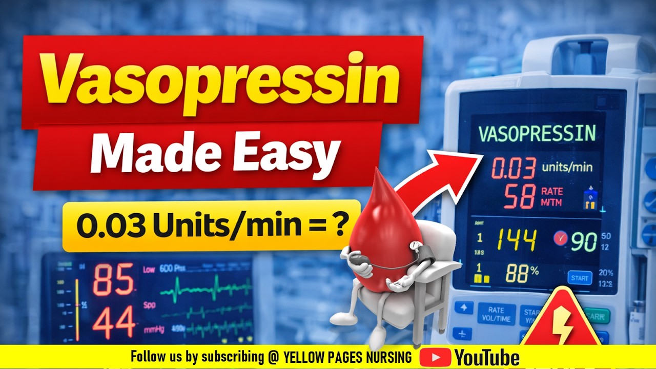Простой расчет дозы вазопрессина | Уход в реанимации
