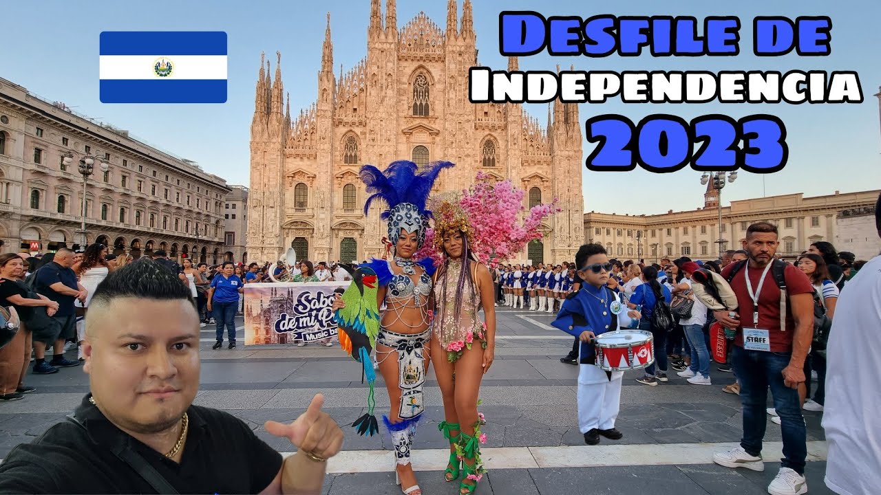 Asi se vivio el DIA de la INDEPENDENCIA de EL SALVADOR en ITALIA 🇸🇻🇮🇹 | Desfile 15 Septiembre 🥁🎺💃