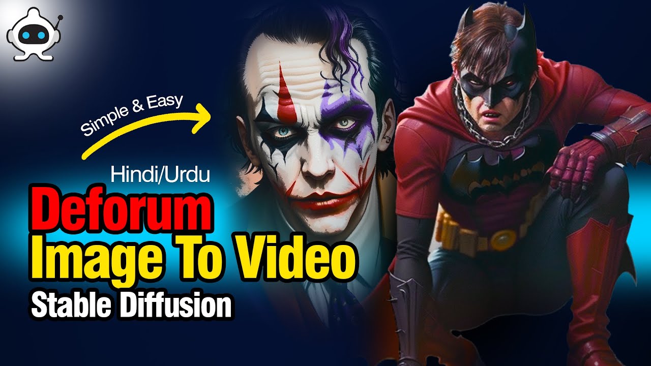 Deforum Ai Video Tutorial - Stable Diffusion Ai Animation in Hindi/Urdu | Deforum Hybrid Video