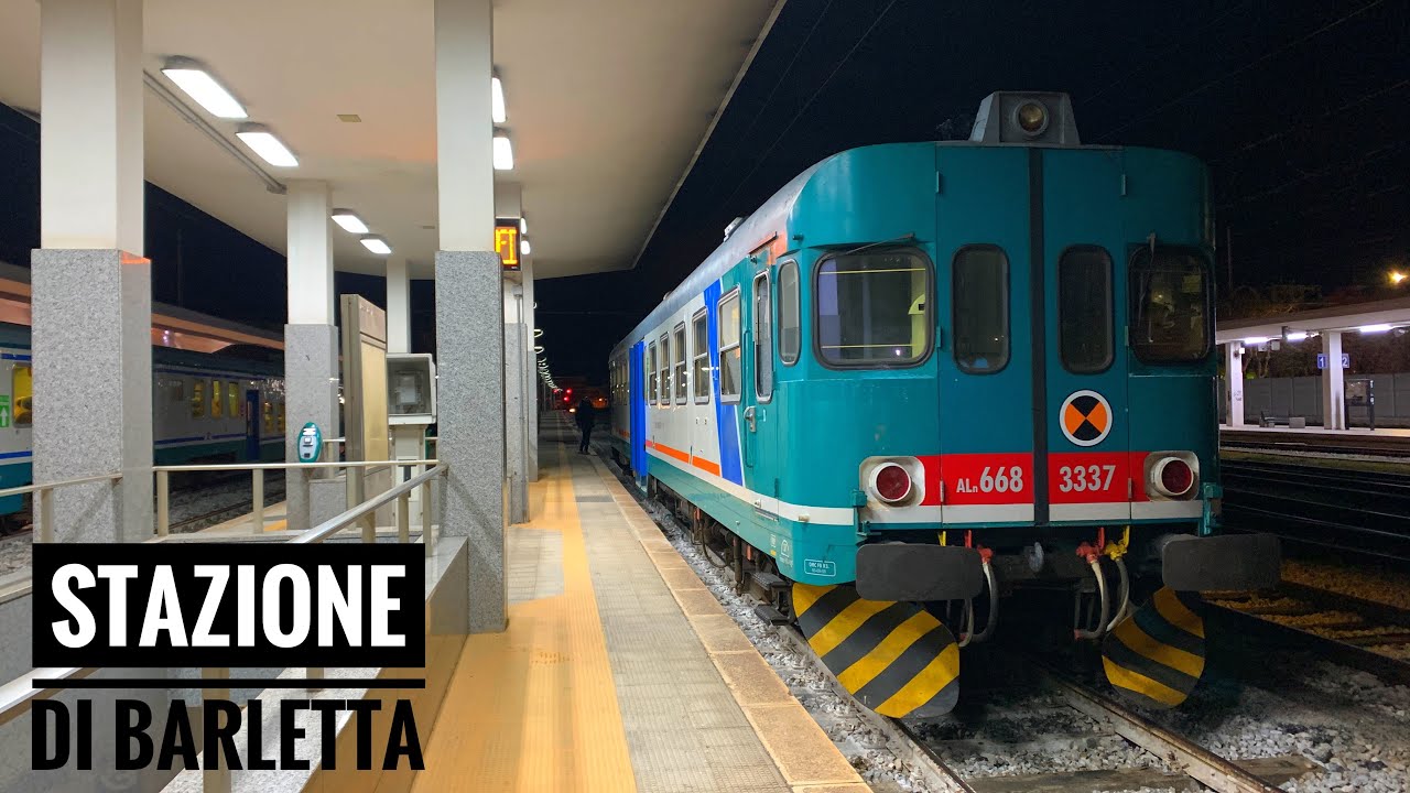 BARLETTA, STAZIONE DI BARLETTA. TRENI DI FINE FEBBRAIO in ARRIVO & PARTENZA (w/Stefano Trenitalia)