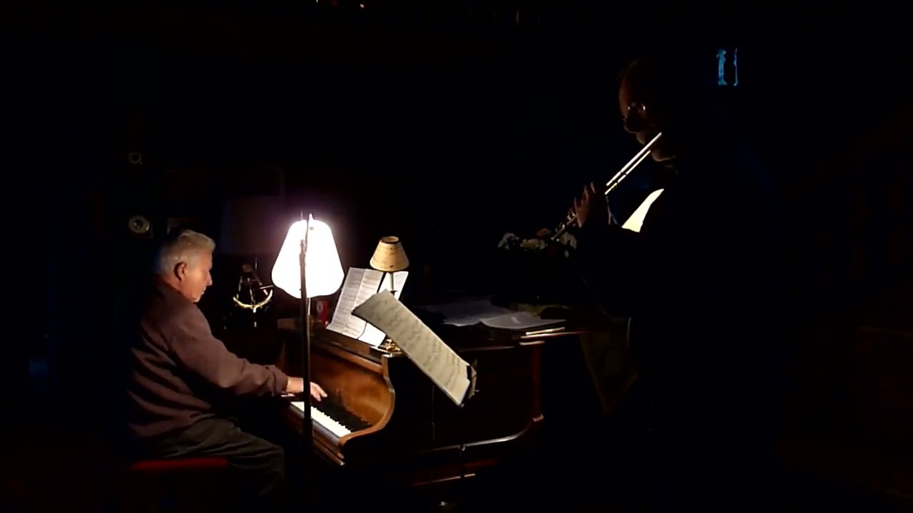 J Brahms:  'Gut Nacht, gut Nacht, mein feines Kind'  (flute & piano).