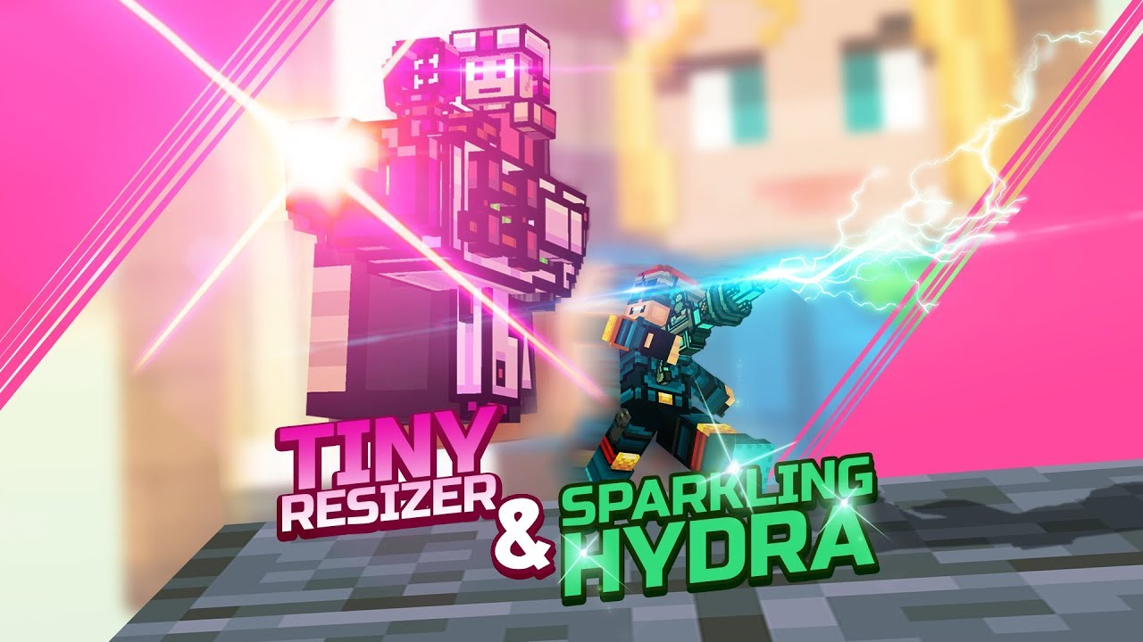 Pixel Gun 3D Tiny Resizer & Sparkling Hydra | New Weapons