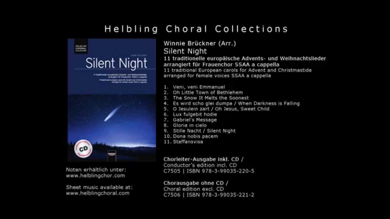 Winnie Brückner (Arr.) - The Snow It Melts the Soonest (aus: Silent Night)