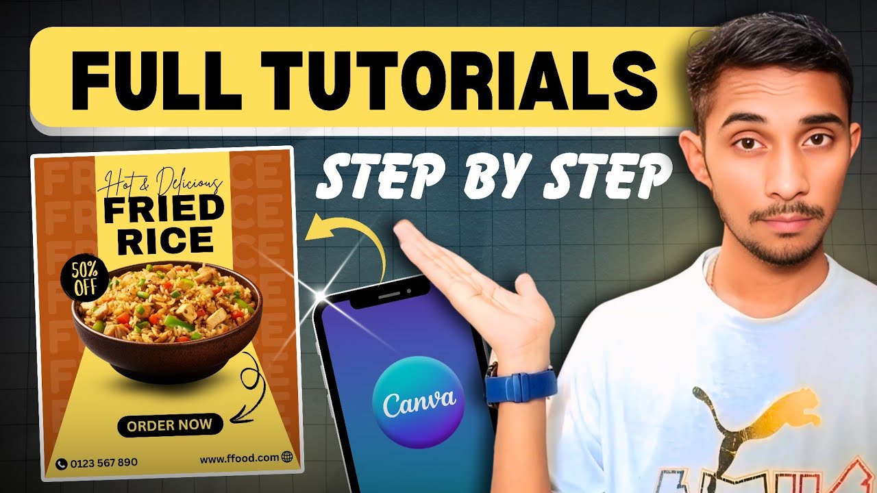 Design This Professional Poster on Your Phone – Full Canva Tutorial ( Shailevisuals )