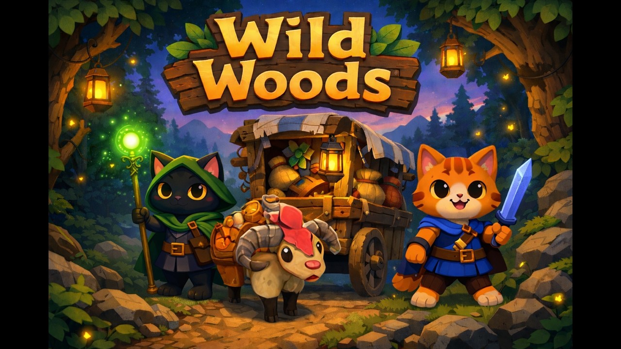 Кошачий рогалик в коопе | Wild Woods | Part 1
