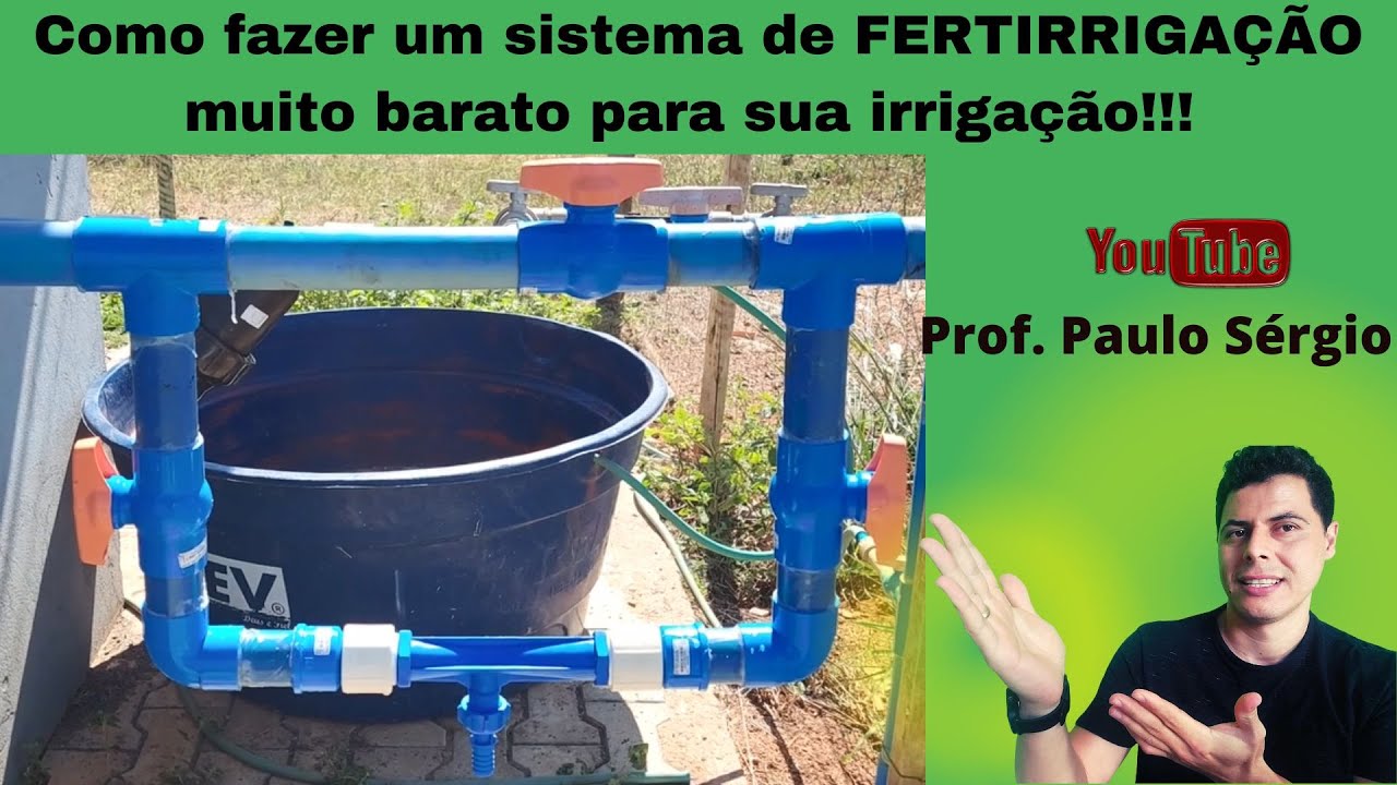 ✅Sistema de fertirrigação muito barato!! Passo a passo da instalação!!!