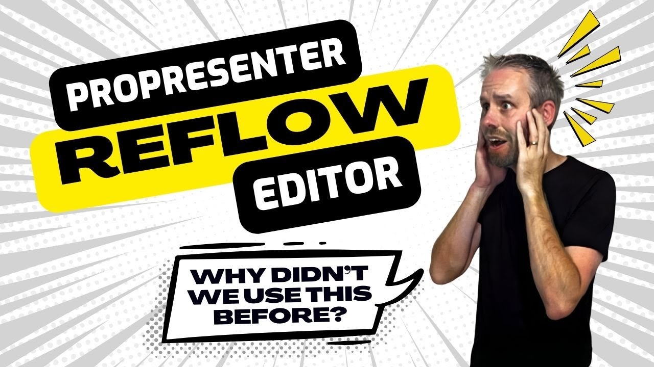🔥 STOP Wasting Hours on Slide Formatting! ProPresenter Reflow Editor Changes EVERYTHING