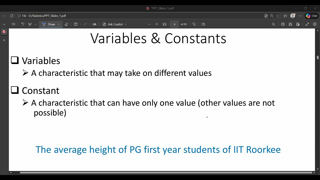 What is Variable and Constant and its Types explain with example?