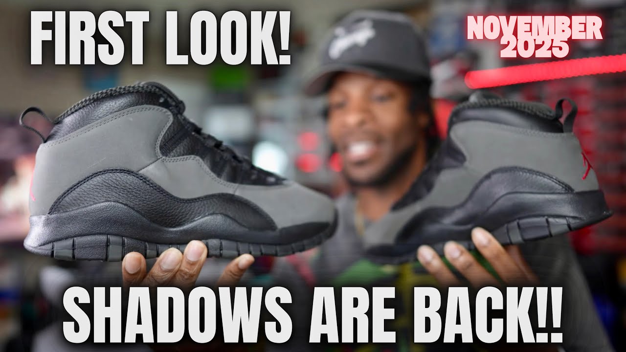 С защитой на носке или без? Первый взгляд на Jordan 10 Shadow 2025. Первые мысли. Обзор и сравнение!