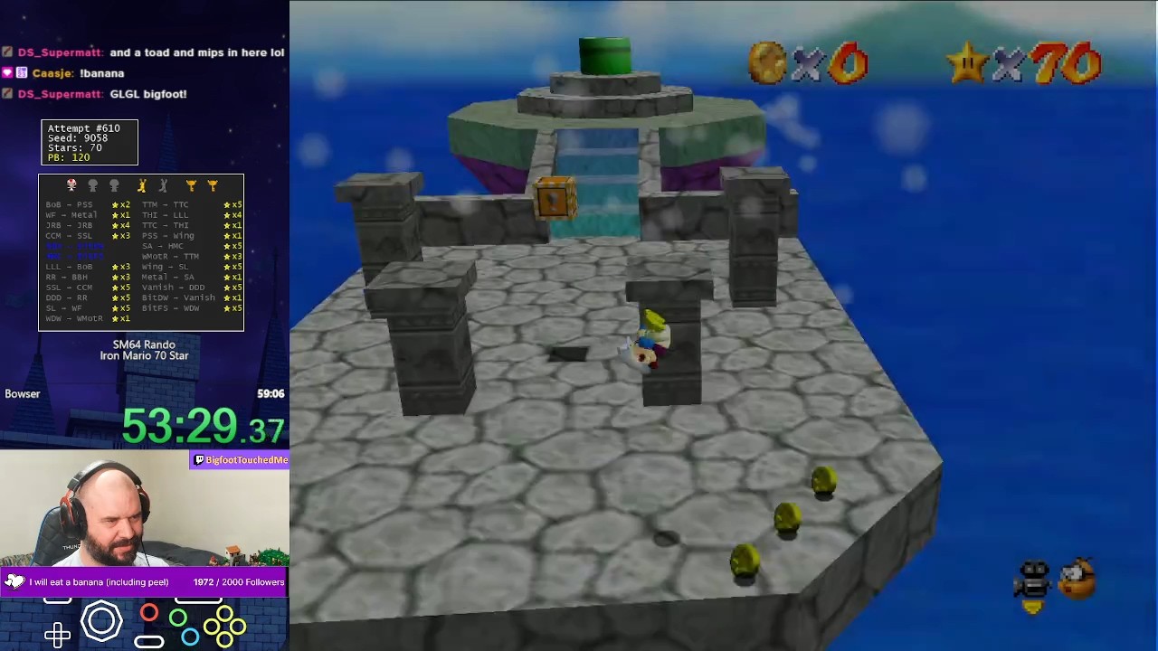 Iron Mario 64 - 70 Star - 55:14