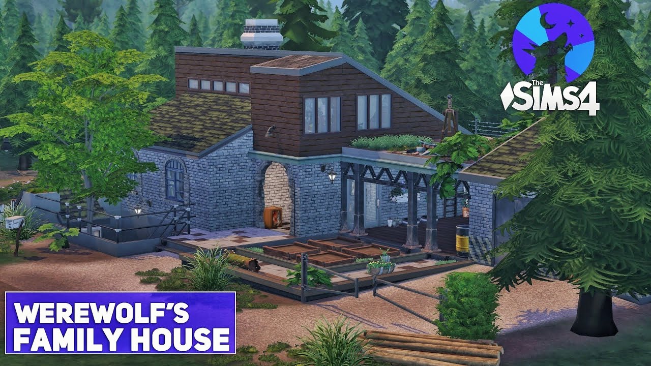 Оборотни 🐺 Обзор режима строительства + Дом Семьи Оборотней | The Sims 4 | Симс 4 Строительство