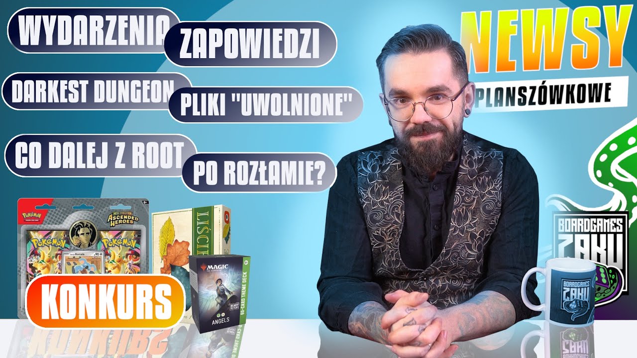 Newsy Planszówkowe  #35 - ROZPAD LEDER GAMES | ZAPOWIEDZI | RED HOOK WYPUSZCZA PLIKI | WYDARZENIA