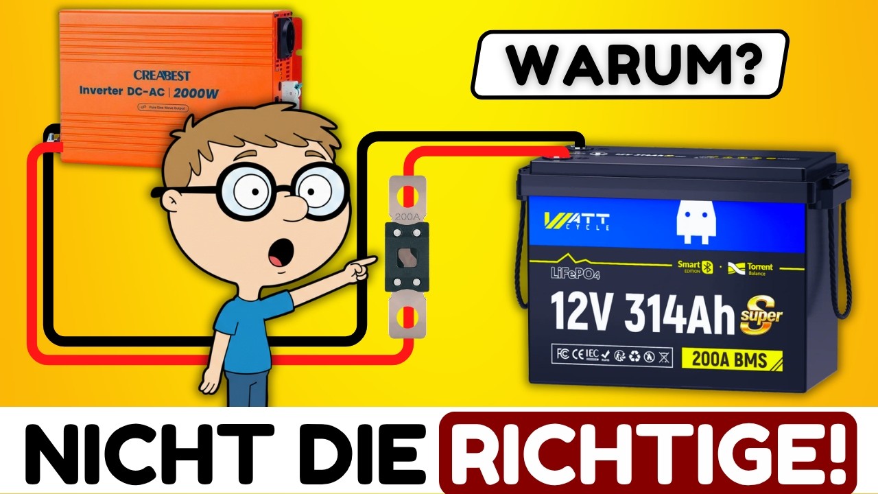 Wie w&auml;hlt man die richtige Lithiumbatteriesicherung f&uuml;r den Wechselrichter?