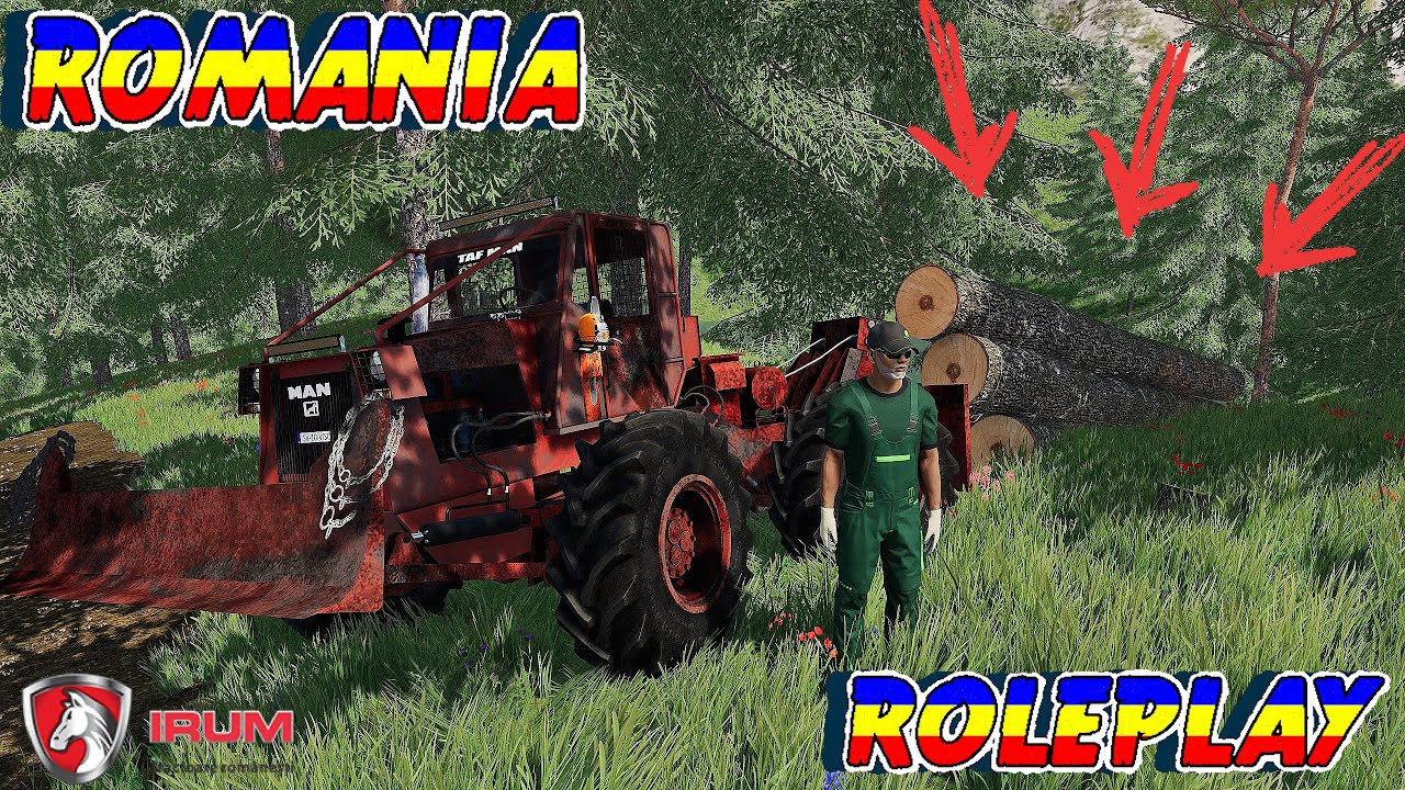 #fs22 Romania RolePlay #25 TANARUL ION SE ANGAZEAJA PE TAF LA PADURE