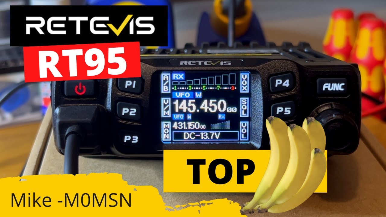 Обзор двухдиапазонной любительской мобильной радиостанции Retevis RT95 мощностью 25 Вт