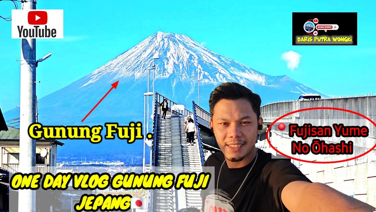 VIRAL📍Ternyata Ini Spot Foto Gunung Fuji Paling Viral di Jepang! 🇯🇵Fujisan Yume No Ōhashi