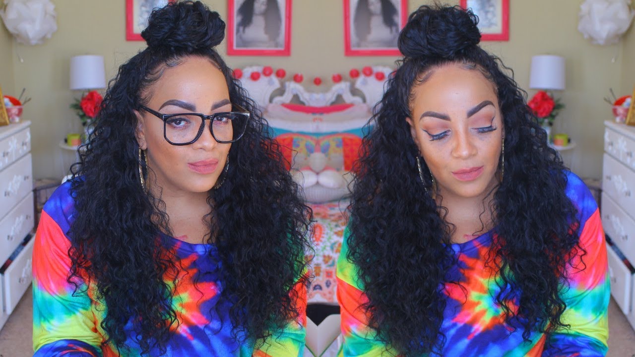 ISSA HALF WIG MODEL MODEL PALOMA HALF UP HALF DOWN SIstawigs.com