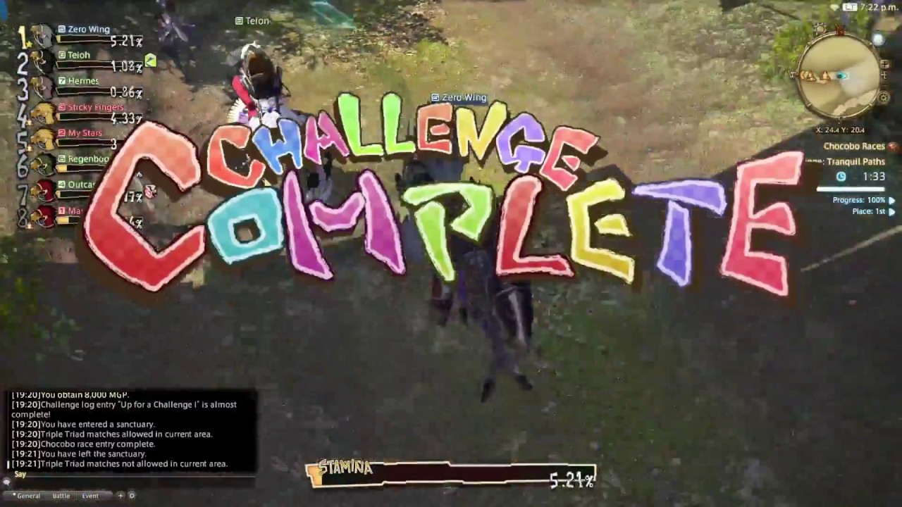 FFXIV - Chocobo Challenge #15 - PS4 1080p