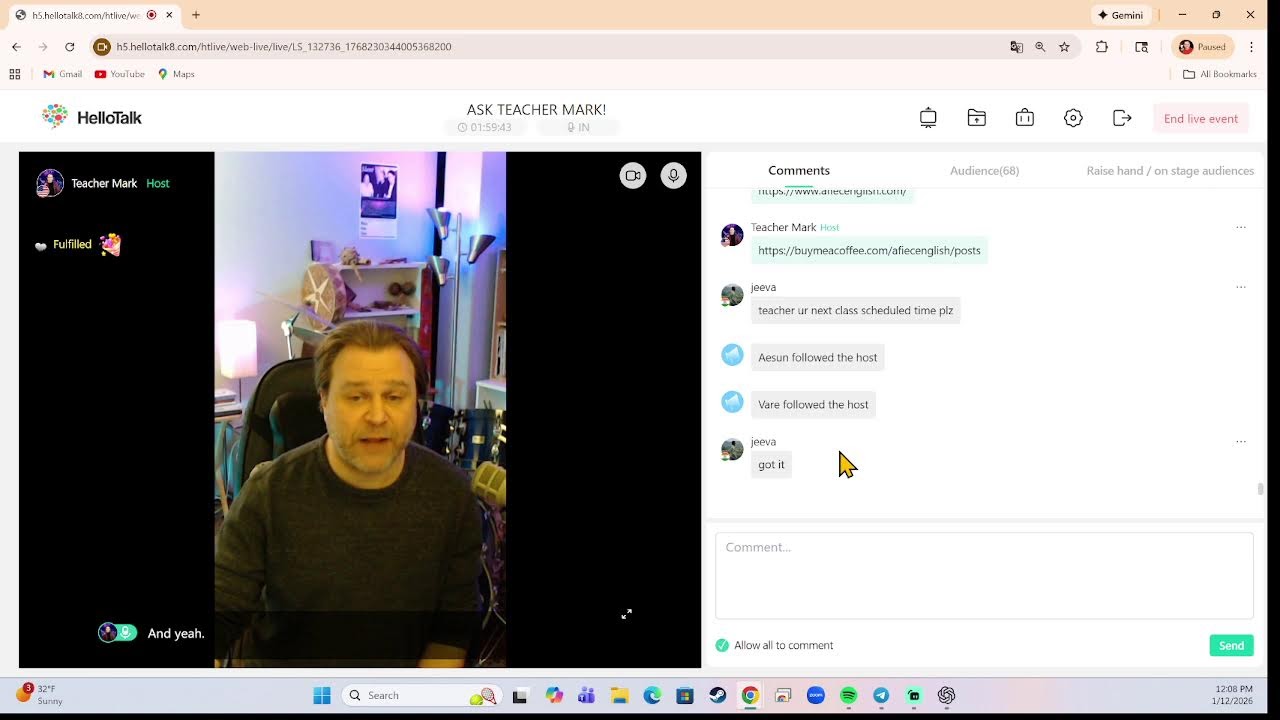 ASK TEACHER MARK! 1-12-26