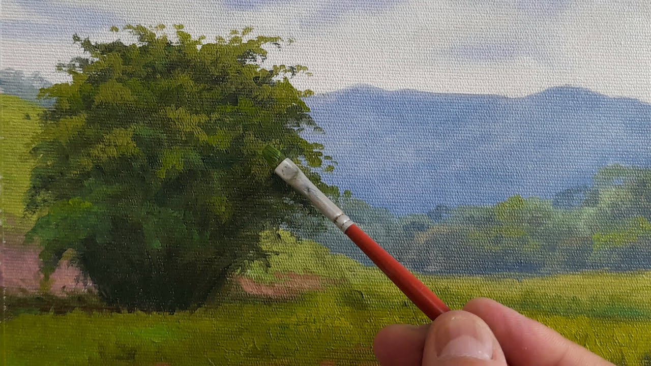 PINTURA EM TELA / PAISAGEM / SUPER FÁCIL / PASSO A PASSO / A 1