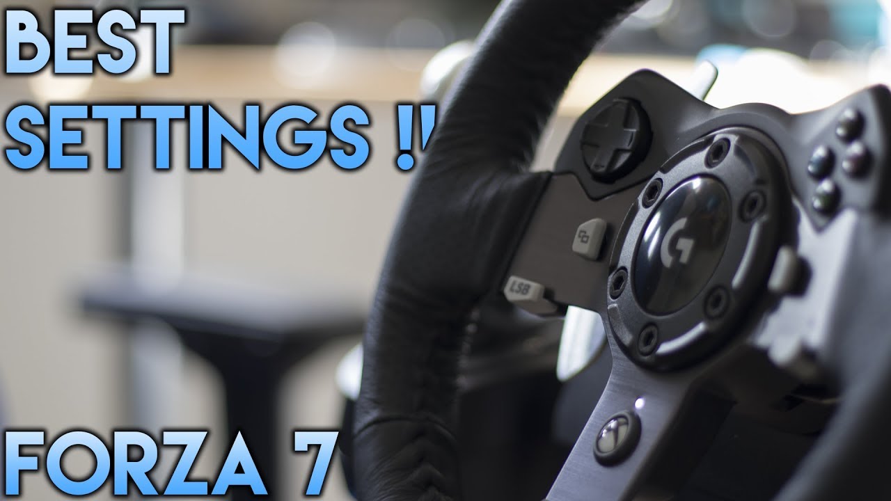 Logitech G920 settings Forza 7 - BEST SETTINGS DRIFT AND GRIP