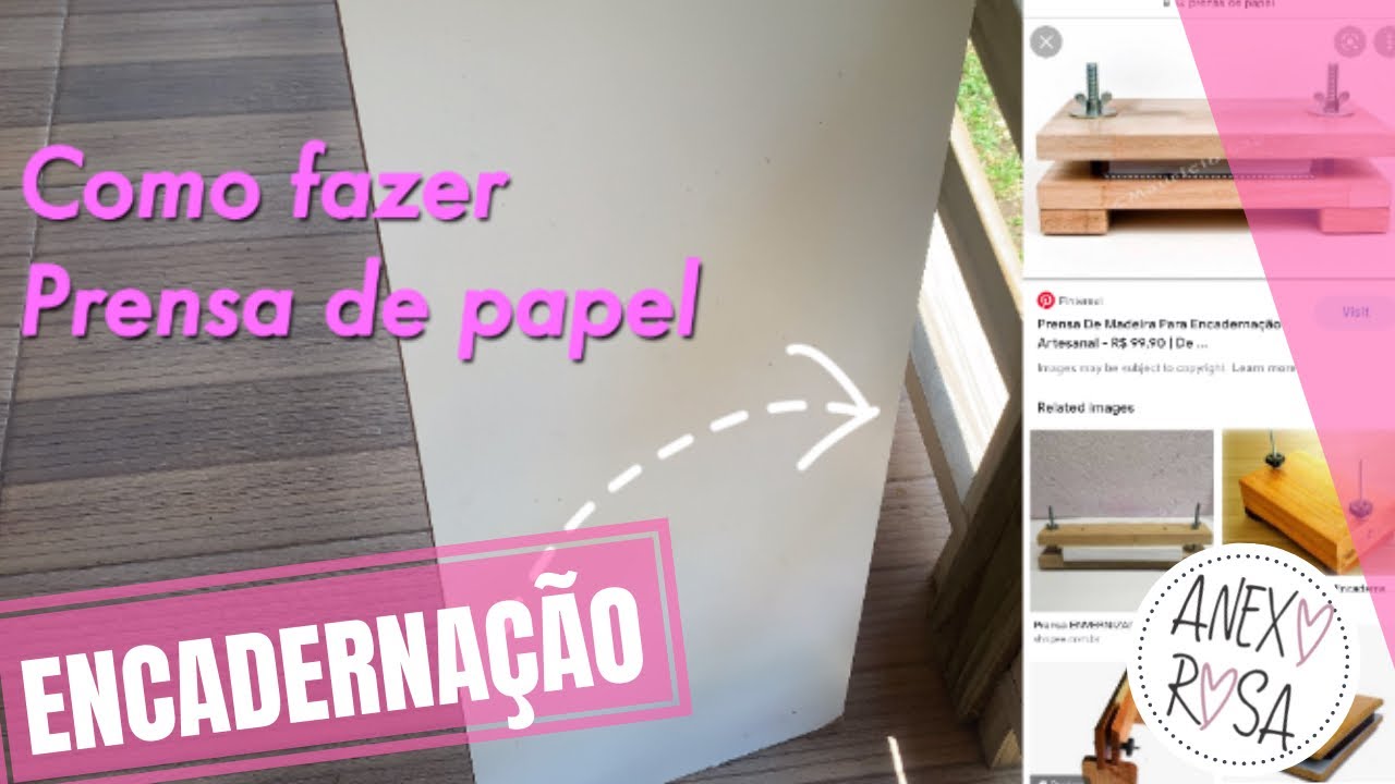 COMO FAZER PRENSA de PAPEL (Encardenação) 🪄