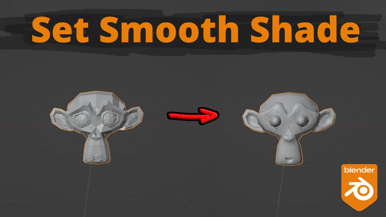 Blender 3.2 - Set Shade Smooth