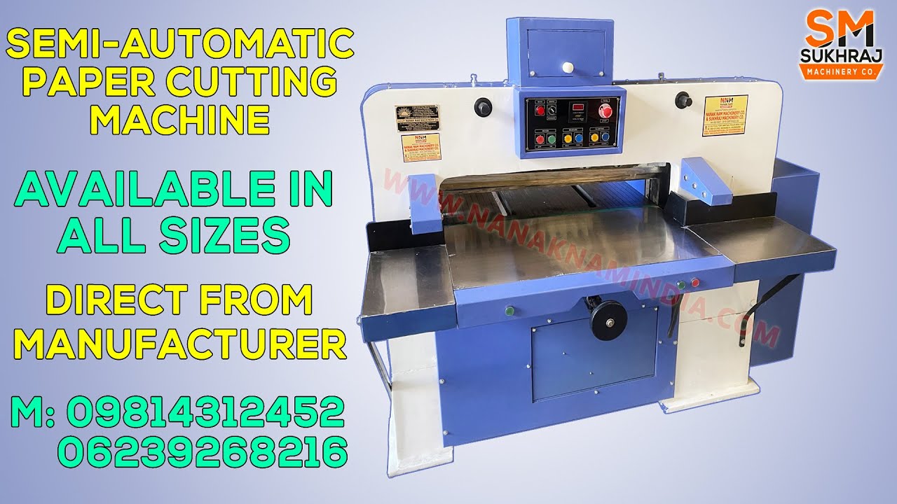 SEMI AUTOMATIC PAPER CUTTING MACHINE | PRINTING PRESS | PAPER CUTTING MACHINE | CALL M:- 09814312452