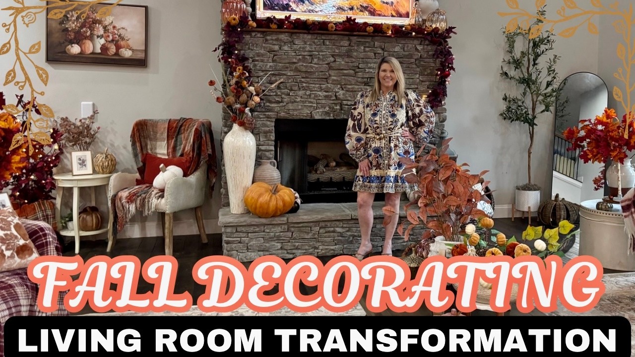 🍂Massive Fall Living Room Transformation |Cozy Autumn Vignettes + Styling Tips 🍁 