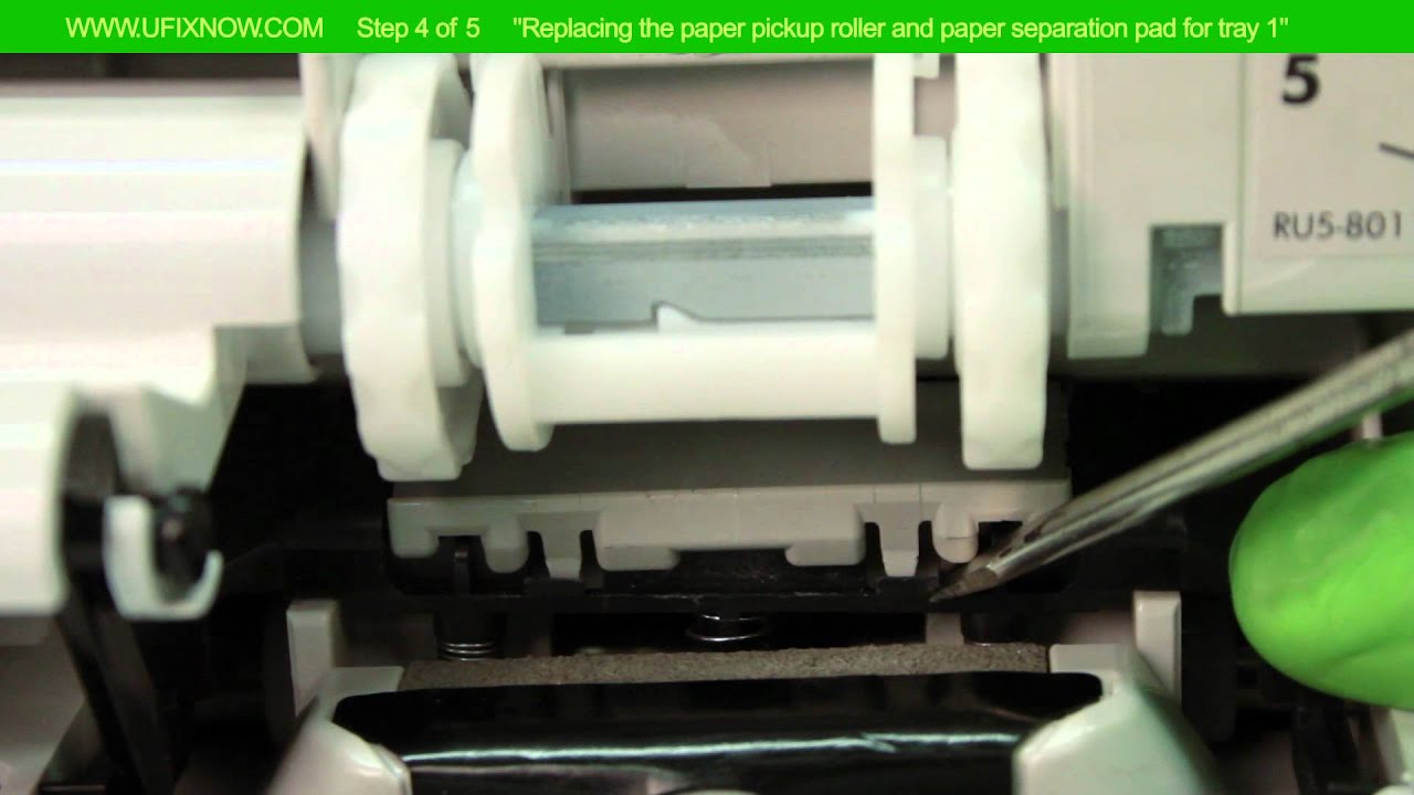 HP Laserjet 4250 Series - Replacing the pickup roller & separation pad Step 4