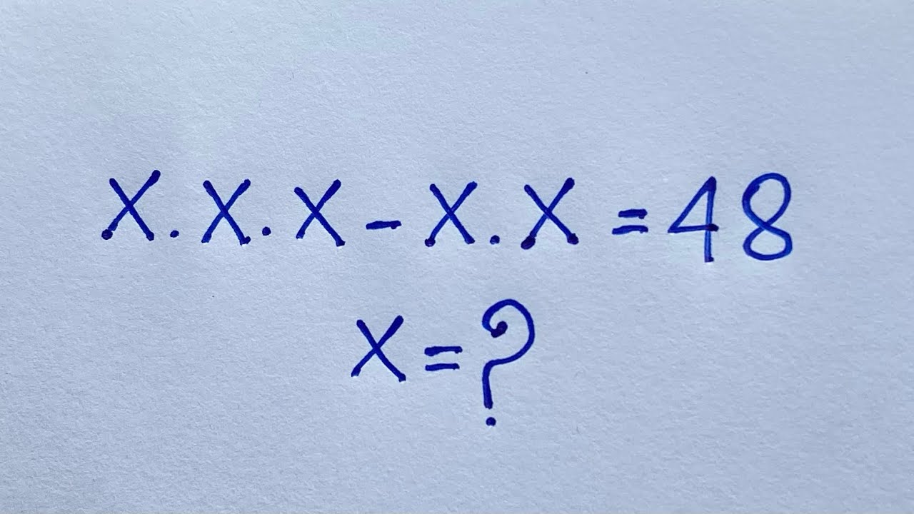 Германия | Сможете ли вы решить эту математическую задачу? | X³ - X² = 48 |