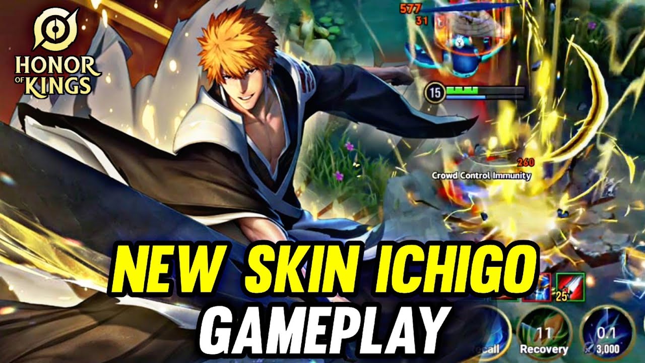HOK : NEW SKIN MUSASHI X ICHIGO GAMEPLAY - HONOR OF KINGS