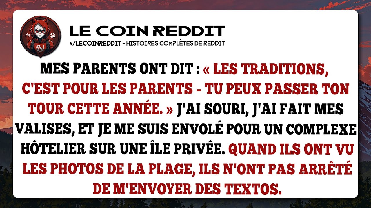 Ma famille m'écarte. Ma 