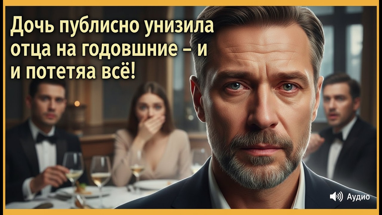 Дочь унизила отца на юбилее — взрывное разоблачение лишило его тайного наследства