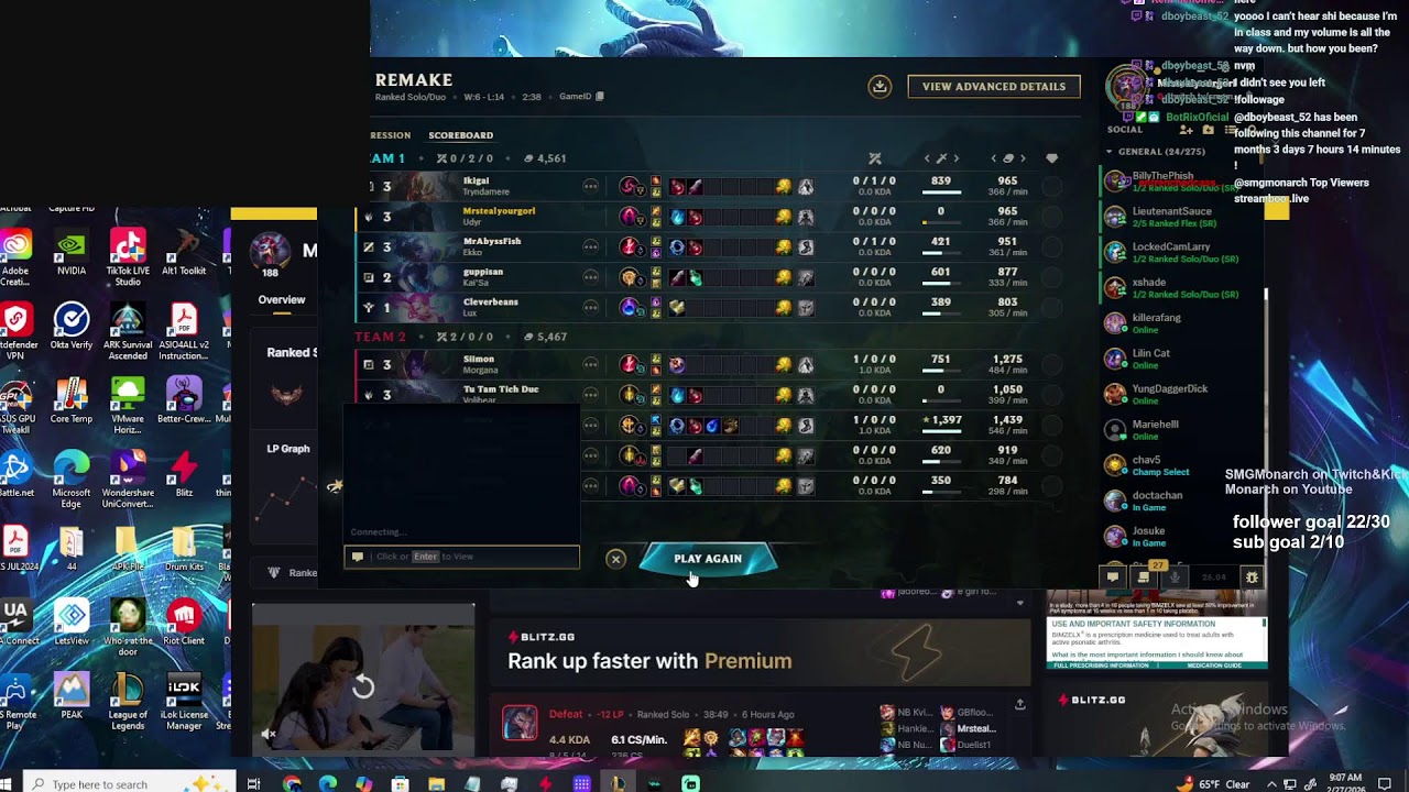 LEAGUE STREAAAAMMM FIRST 3 IN HERE GET 600BTC