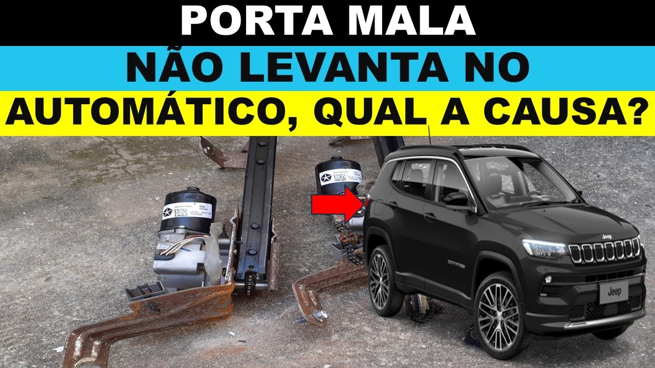 Compass não abre o porta mala no automático, a chave não levanta tampa traseira, qual a causa?
