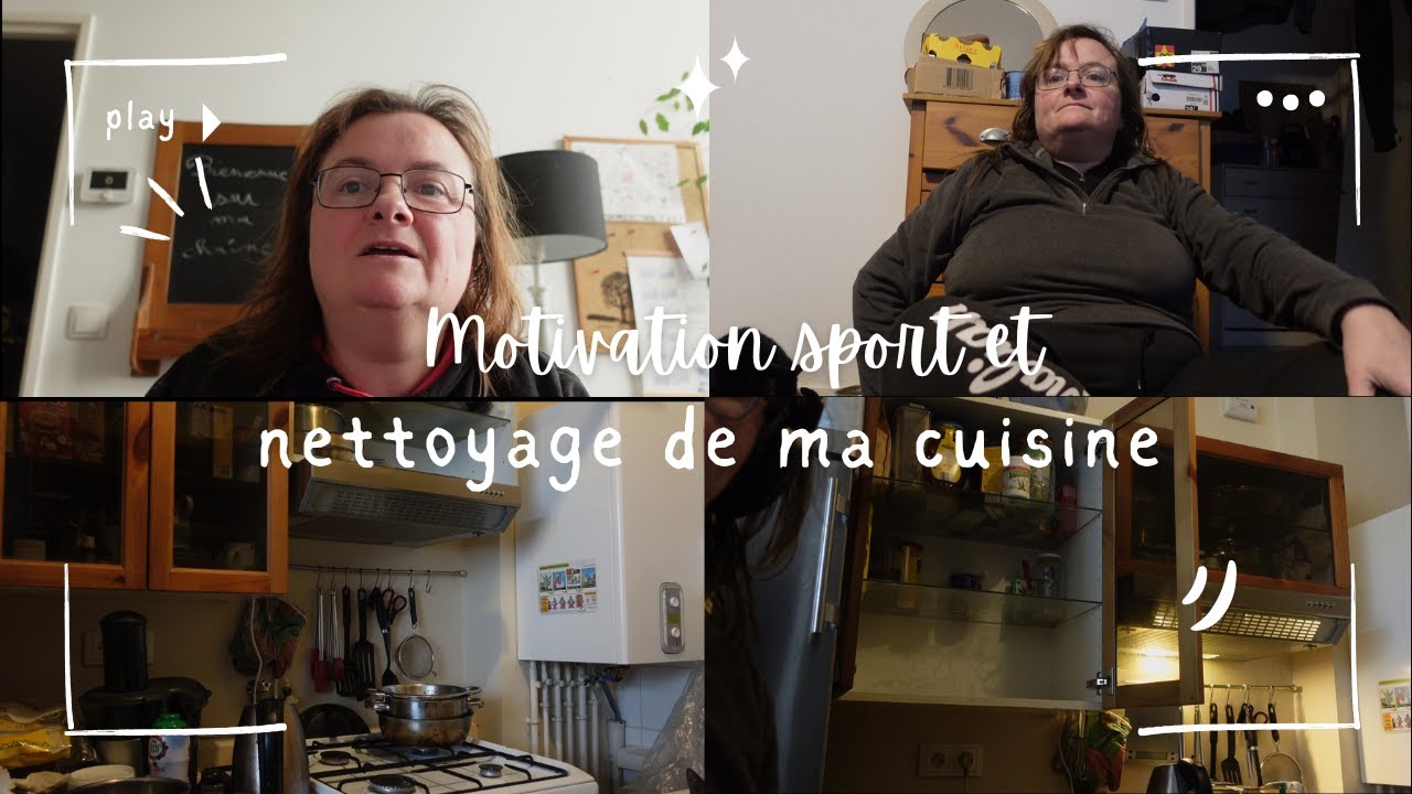 Motivation sport et nettoyage de ma cuisine #vlog