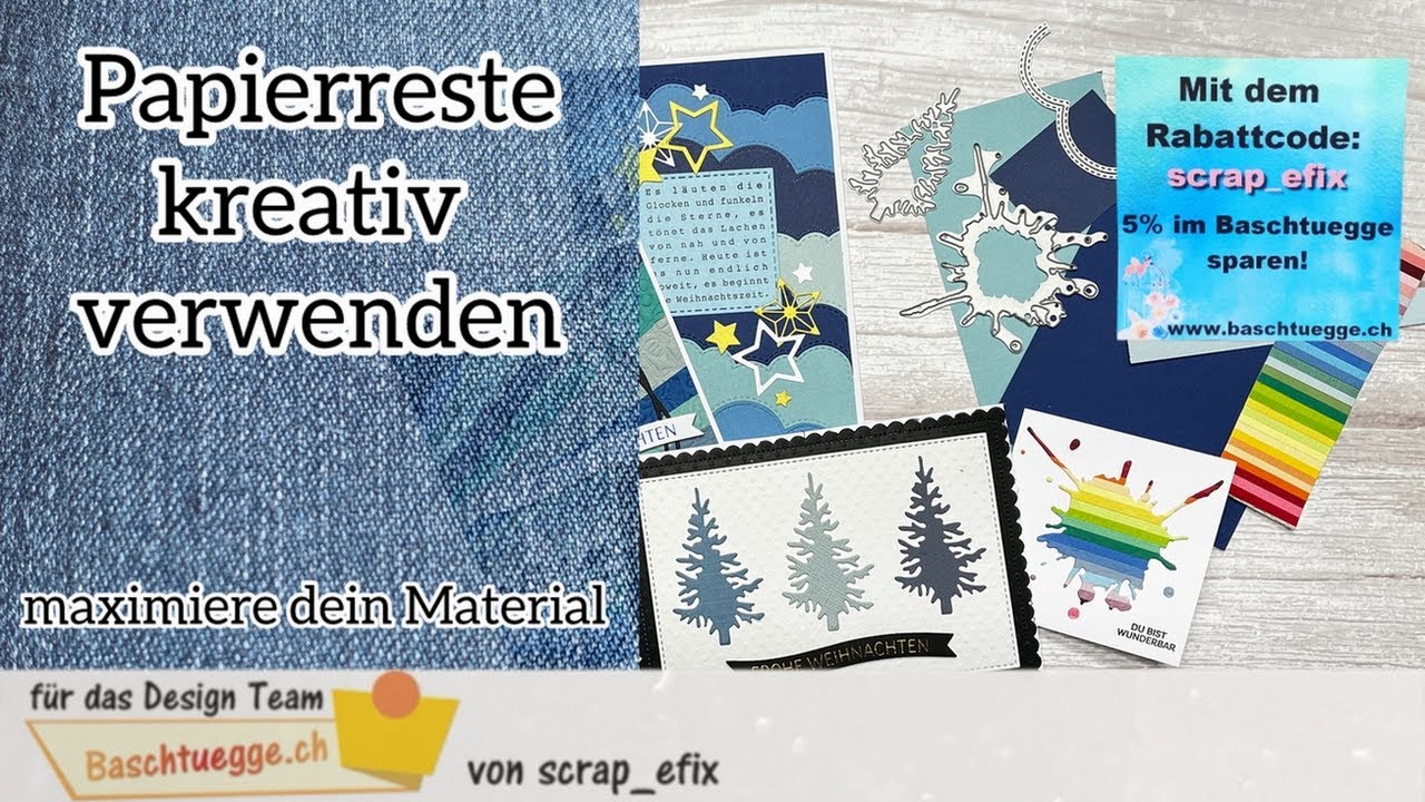 Papierreste kreativ verwenden