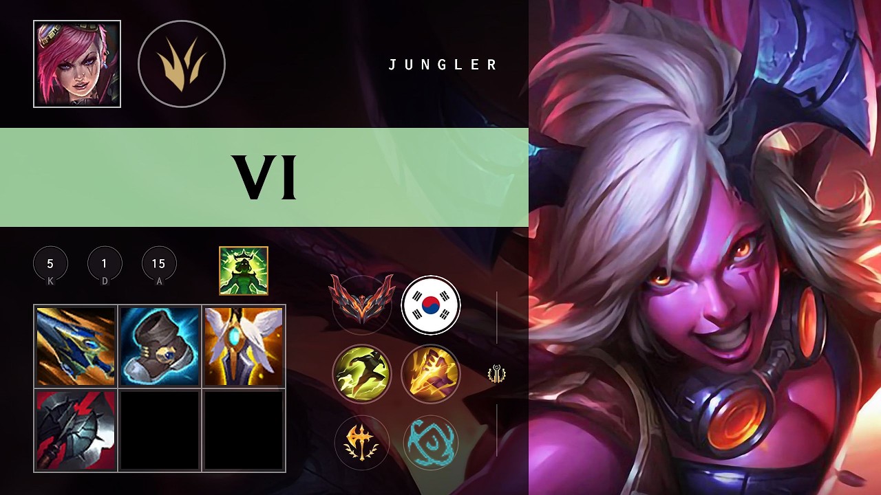 Vi Jungle vs Fiddlesticks - KR Grandmaster Patch 26.09