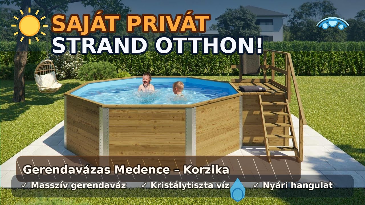 Saját Strand a Kertedben? Igen, Lehetséges ezzel a WEKA geredavázas Medencével! 🌞