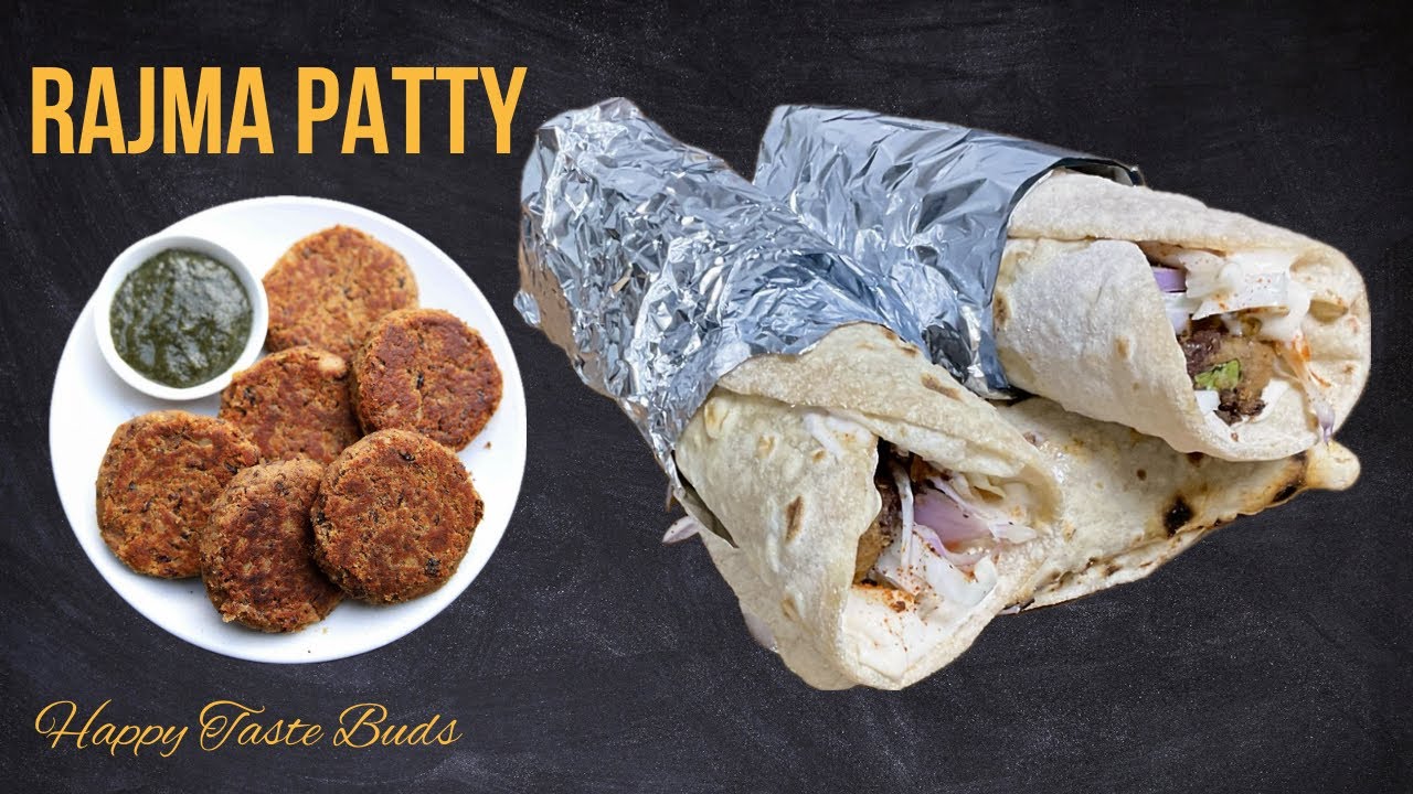 Rajma Patty | Healthy Roll with Rajma Patty