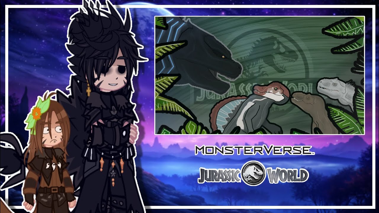 🐲•MV Titans + Dinos Reaccionan: If Godzilla Was In Jurassic Park/World•🦖💜|Gacha Club|💜