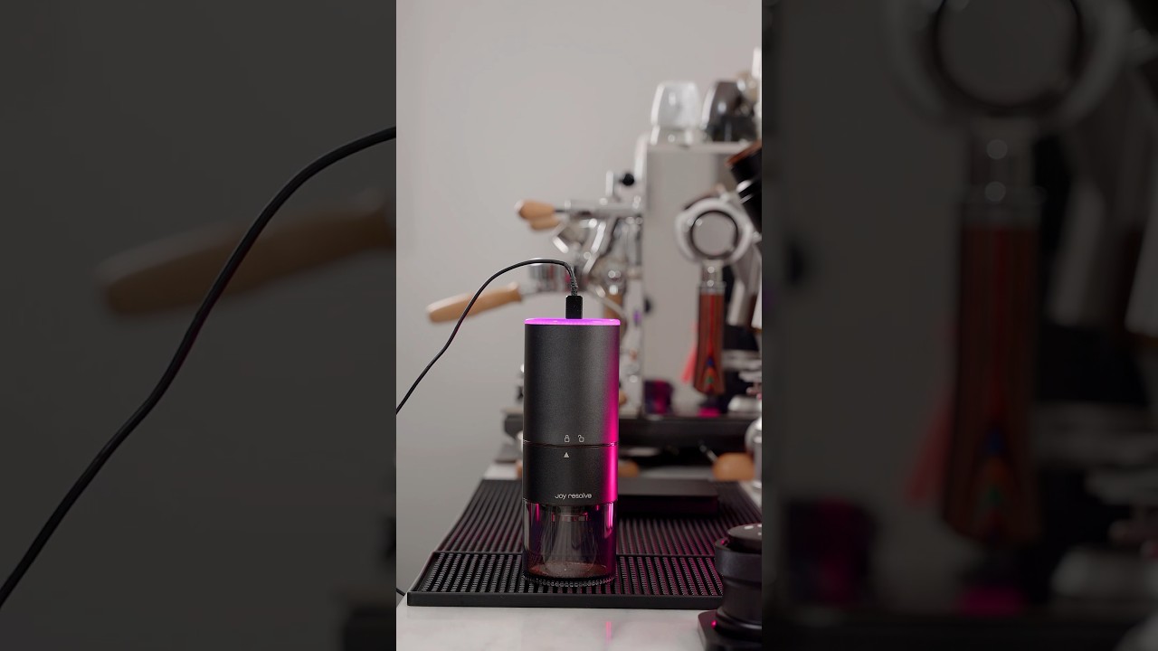 The groove compact electric ⚡️ coffee grinder from joy resolve . #coffee #espresso #coffeegrinder