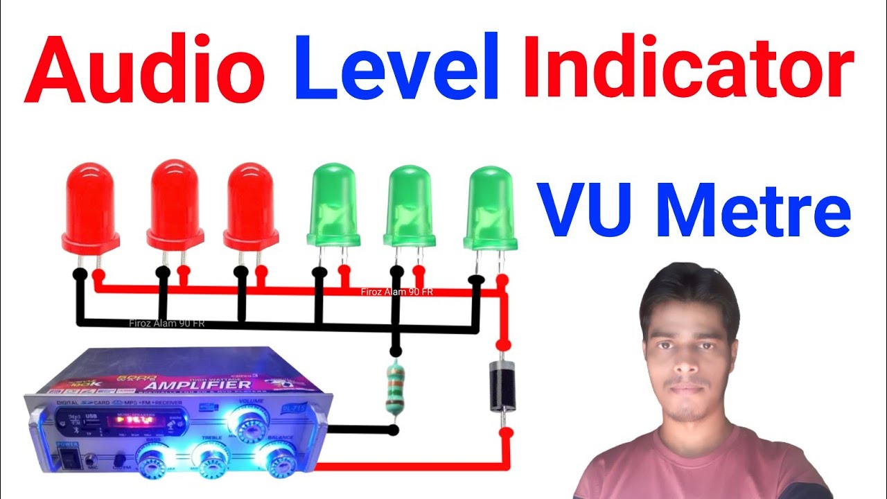 Audio Level Indicator | VU Metre Kaise Banaen | music indicator | audio indicator circuit