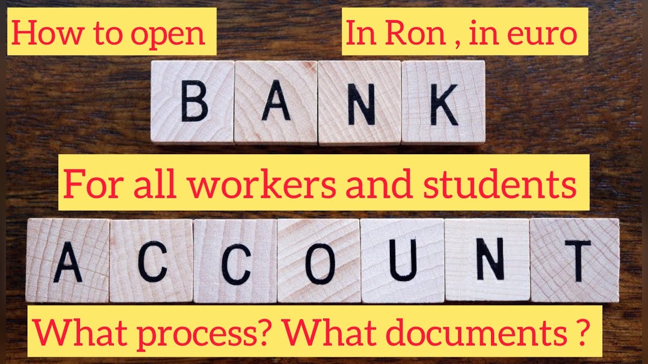 How to open bank account in any bank in Romania for all workers and student . Live from Romania