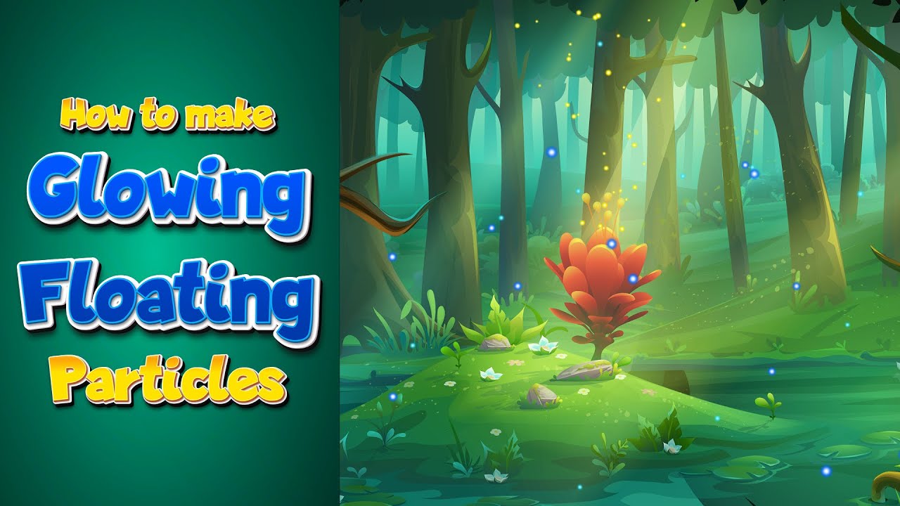 How to make glowing floating particles | Rigged Animation
