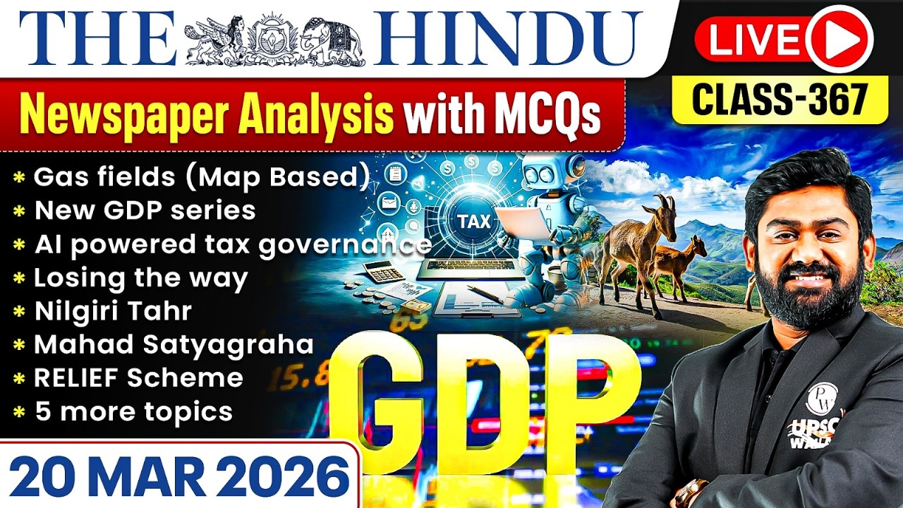 The Hindu Analysis - 20th March | The Hindu Newspaper Today with MCQs | Aasim Sir