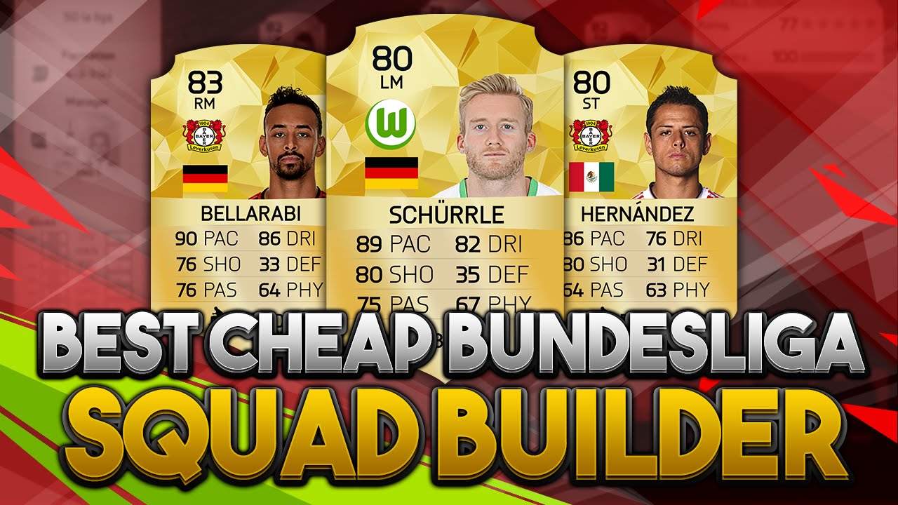 FIFA 16 Ultimate Team Bundesliga Squad Builder | 50k CHEAP OVERPOWERED SQUAD | FUT 16